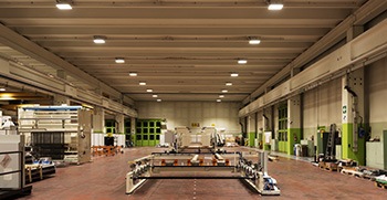 Illuminazione industriale magazzino Perino