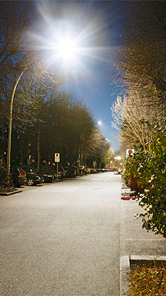 Philips Lighting offre luci brillanti per la strada nel parcheggio della Clinica Asklepios St. George