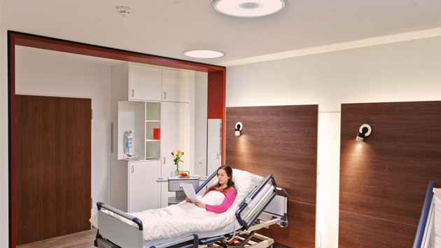 illuminazione per le camere di degenza negli ospedali