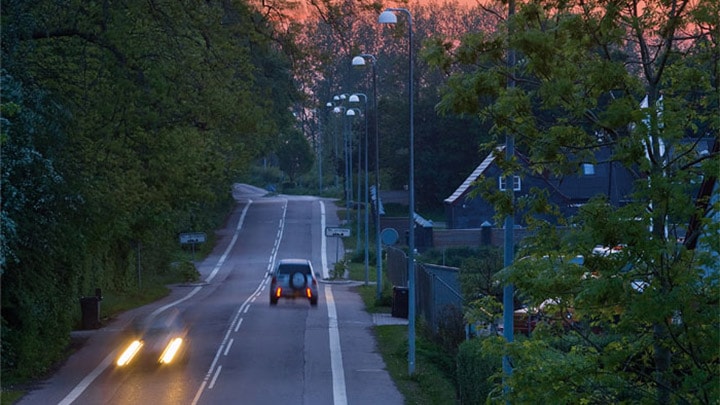 Strada di Holbaek illuminata da Philips Lighting