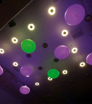 Moduli a LED a variazione cromatica di Philips installati negli apparecchi per illuminazione "No Fruit" nel Regardz Meeting Center