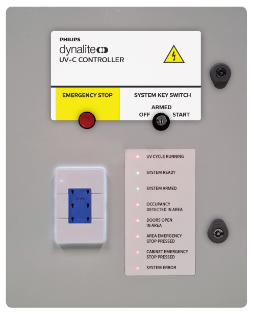 Sistema di controllo UV-C Philips Dynalite per la disinfezione delle superfici