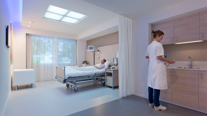 HealWell di Philips Lighting è un sistema d'illuminazione ospedaliera completo che migliora la produttività del personale