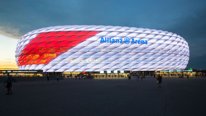 Illuminazione LED Philips alla Allianz Arena in occasione dell'Audi Cup: illuminazione impianti sportivi
