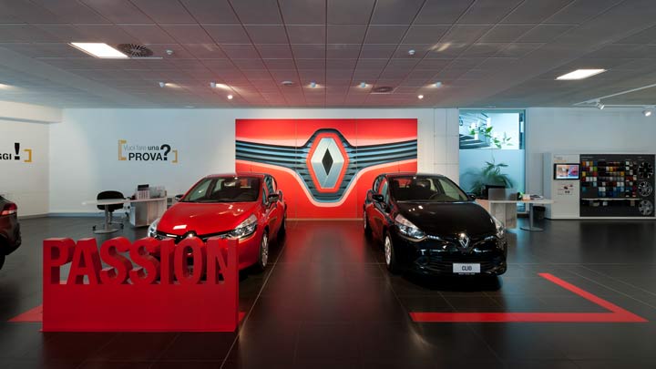partner philips lighting renault showroom