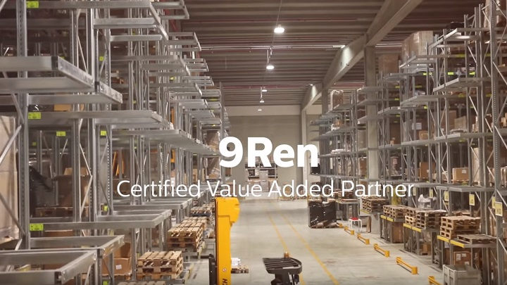 9REN è Value Added Partner di Philips Lighting per la parte di illuminazione Office & Industry (Ufficio e industria)