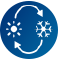 Icona di regolazione della temperatura colore