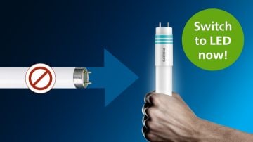 Preparati al divieto dell'UE dell'uso di luci fluorescenti