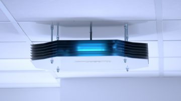 uv-c montaggio a soffitto superiore